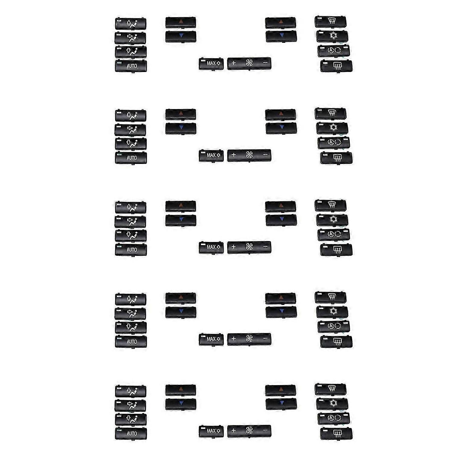14 Button Key Air Conditioner Switch Key Cover for E39 E53 525I