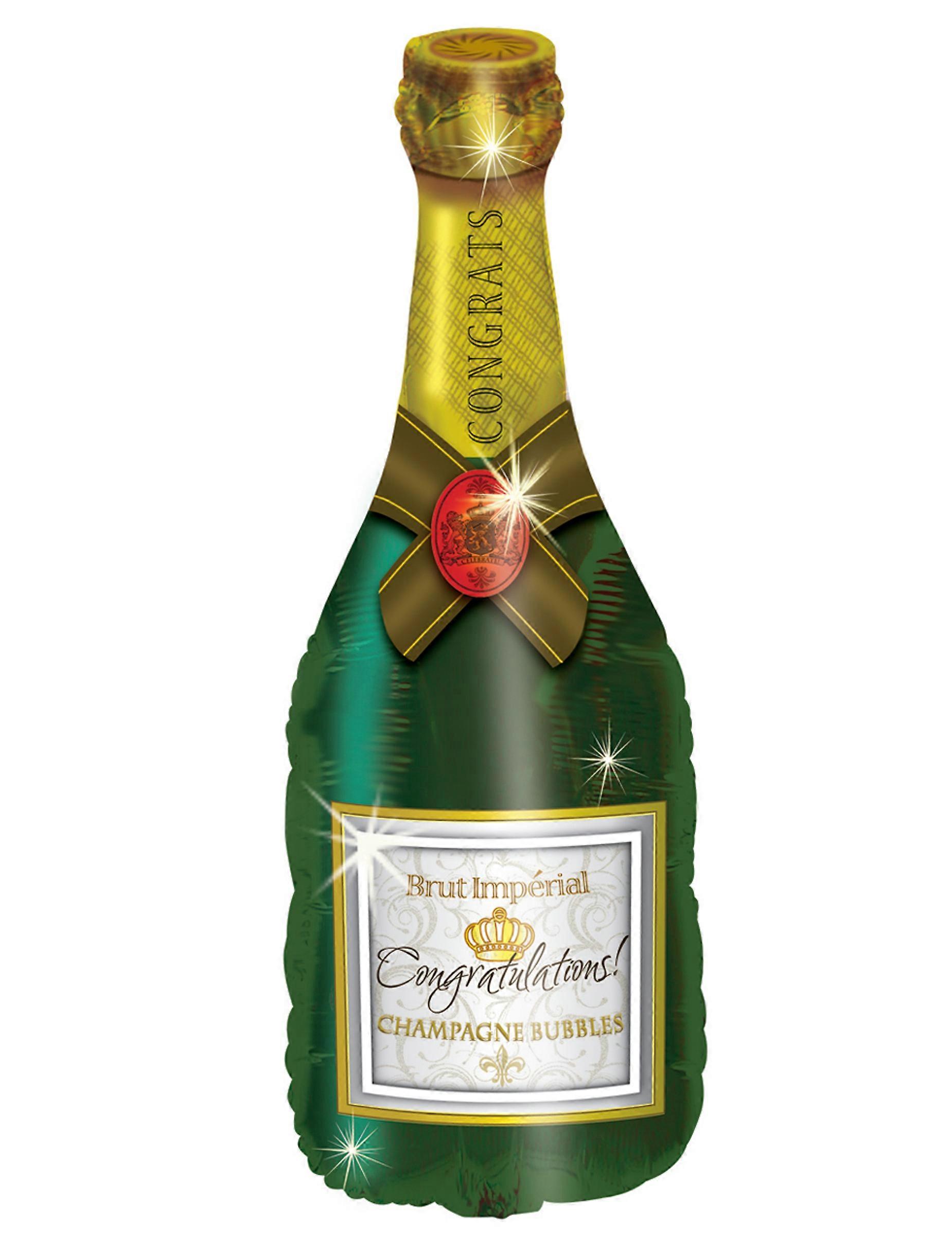 Champagne bottle foil balloon 94 cm