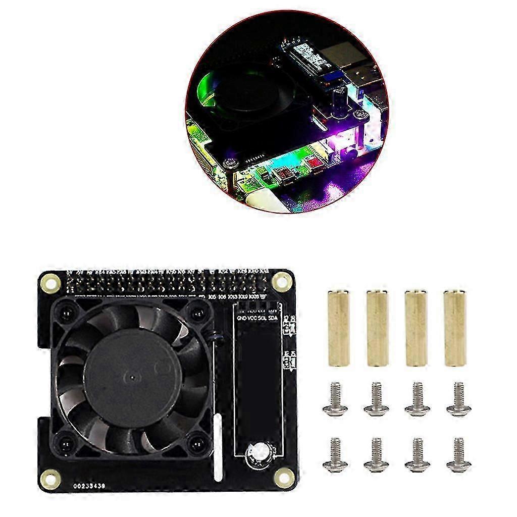 For Raspberry Pi 4b/3b/3b+ Intelligent Temperature Control Fan Board
