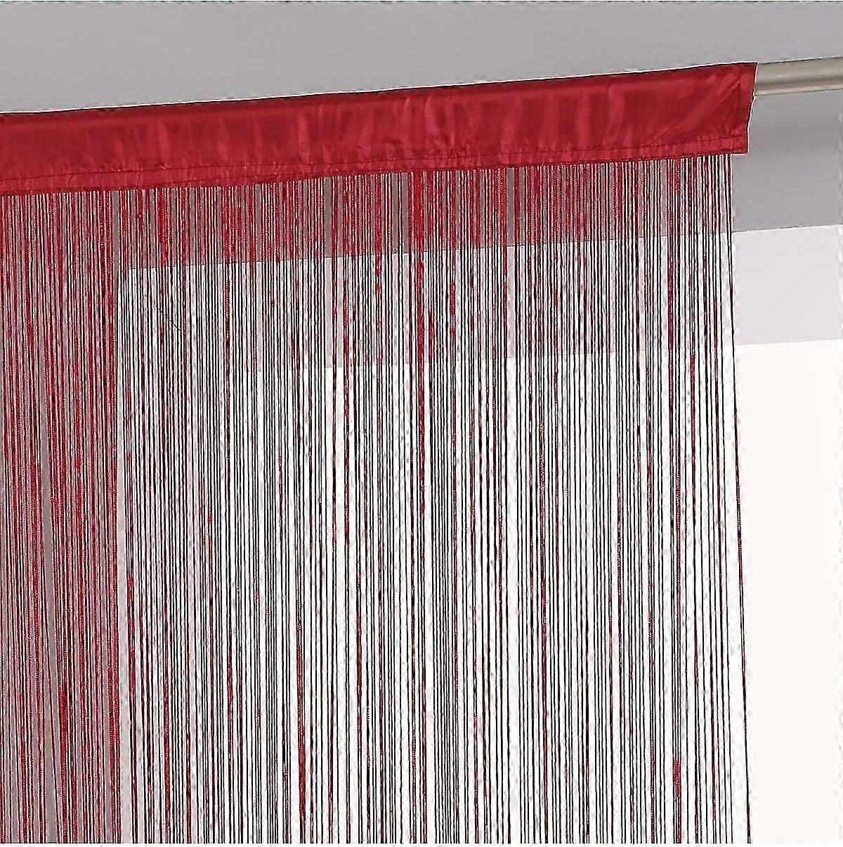 Red Curtain Thread 100x200 cm Width for Home Decor