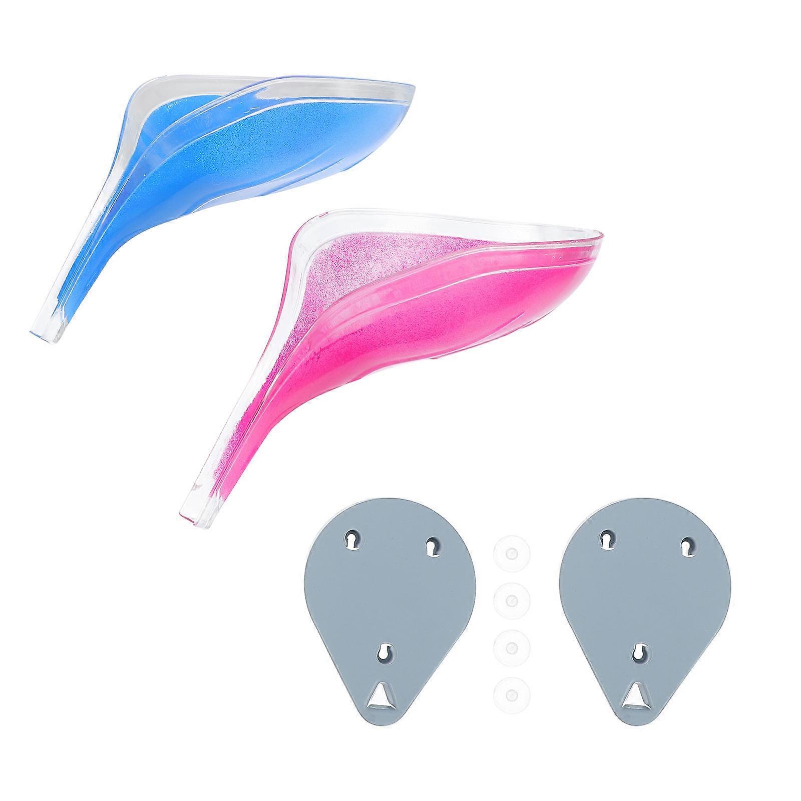 Leaf Shape Soap Holder for Storage 6Pcs Punch-Free Plastic Soap Boxes