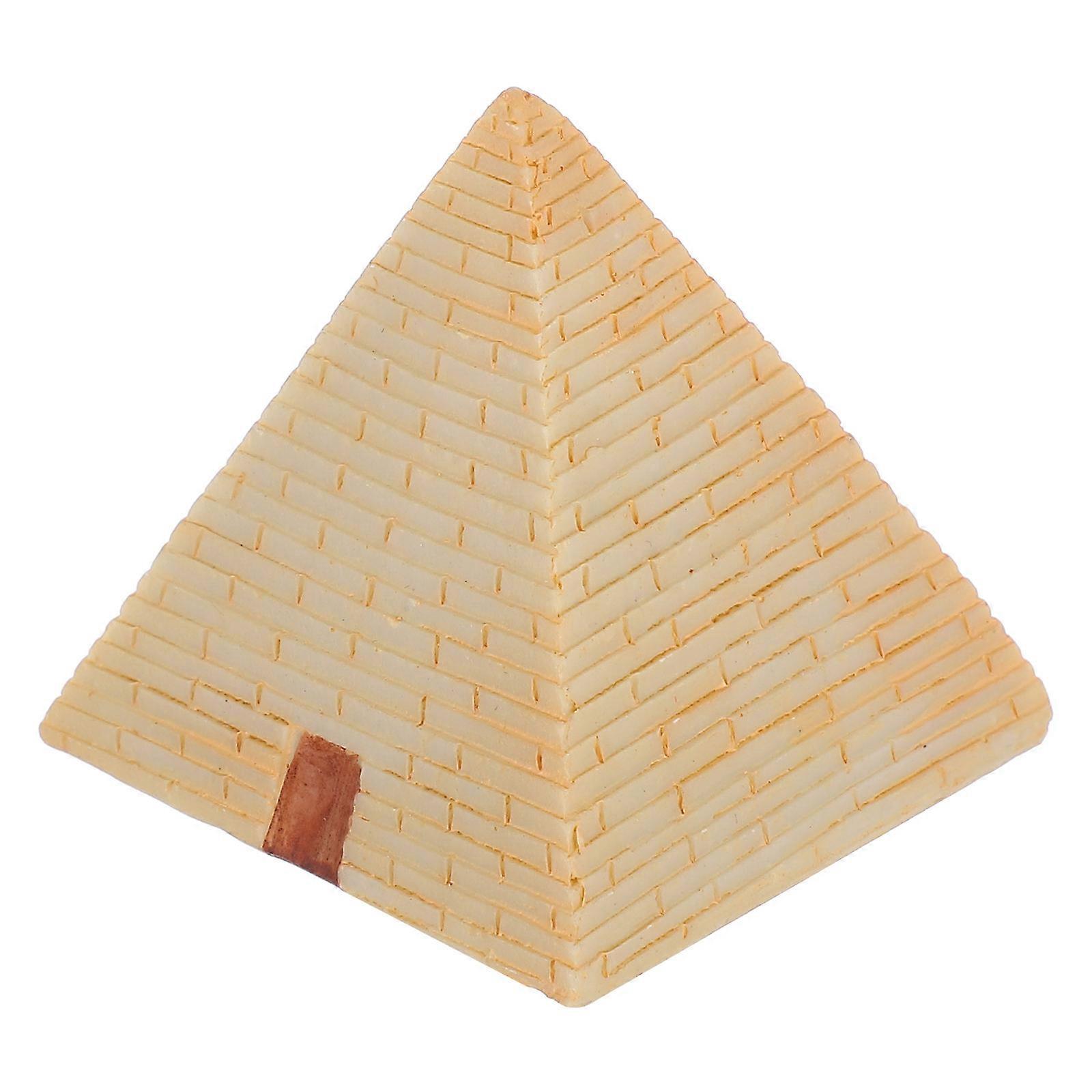 Resin Egyptian Pyramid Figurines for Decoration 5Pcs Miniature Table Ornaments