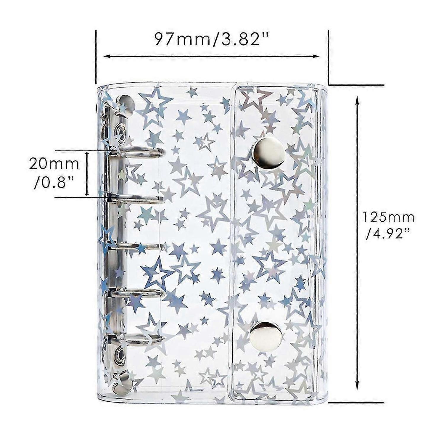 A8 Budget Binder Refillable Notebook Shell Protector with 2 Snaps