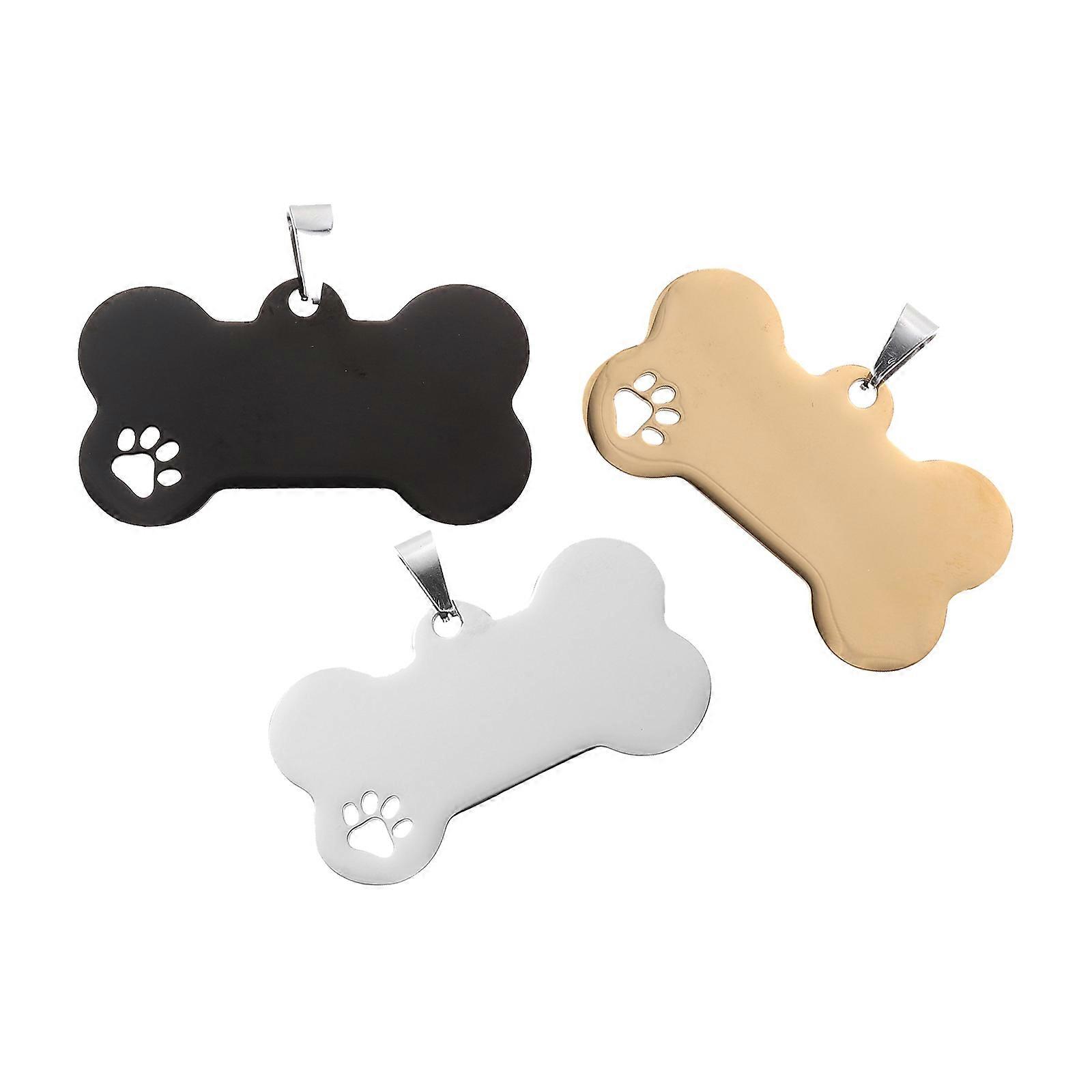 Pet Tag Dog Name Tags for Anti-Lost Identification 3Pcs Set