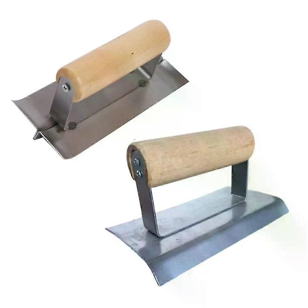 1pc Inner Outer Corner Trowel 90 Degree Half Rounded Trimming Edge Slide Slot Slicer Corner Trowel For Concrete Slabs Walls