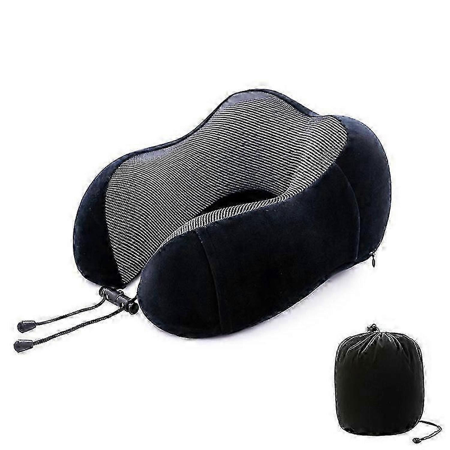 Travel Pillow-Neck Pillow for Flight Memory Foam Neck Pillows for Sleeping Rest and Camping