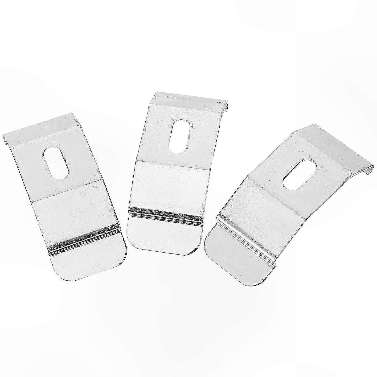 3-Pack Adjustable Louver Brackets for Vertical Curtain Mounting - Durable Wall Fixation Solution for Multiple Blind Types