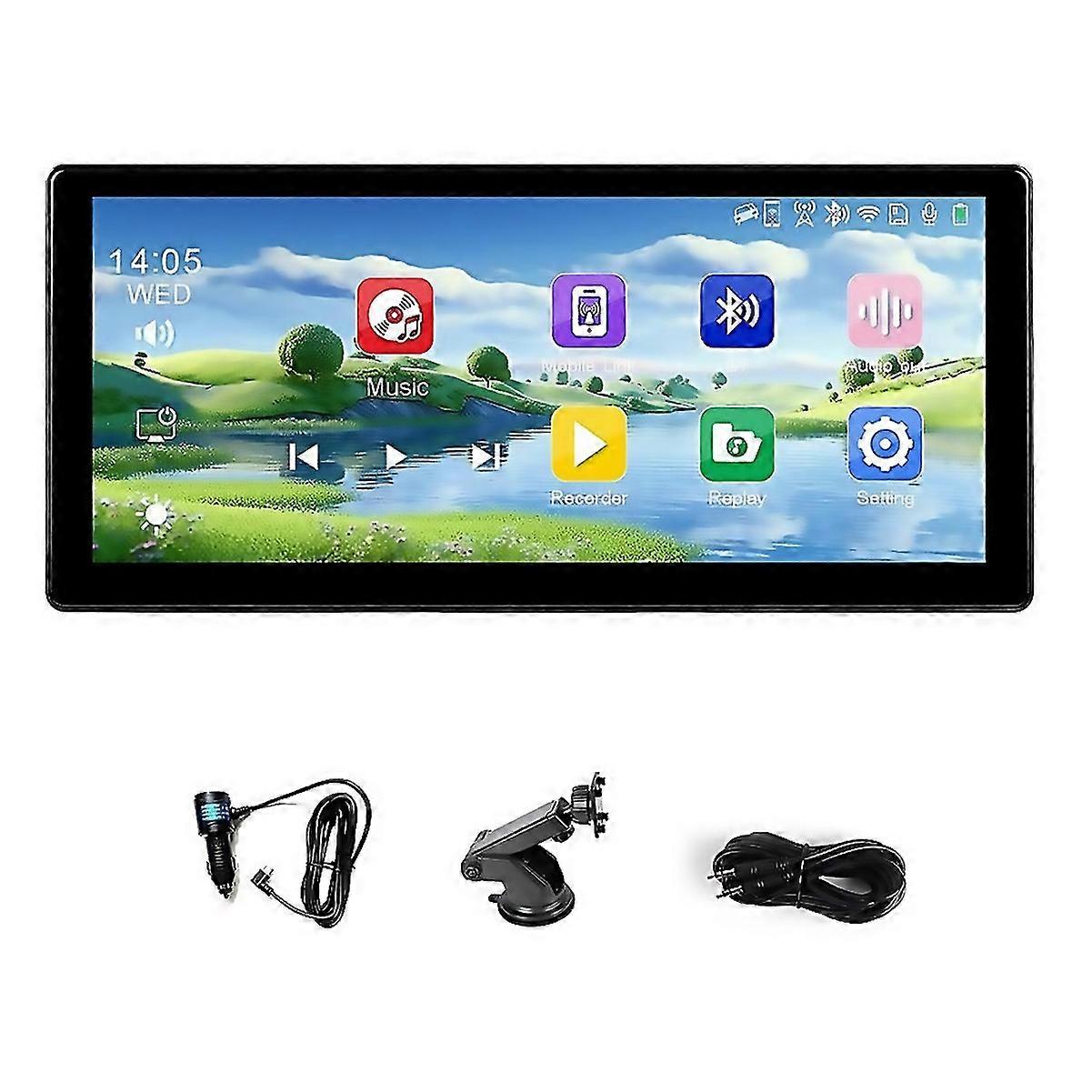 For 89inch 4k Adjustable Dash Cam Wireless Carplay Android