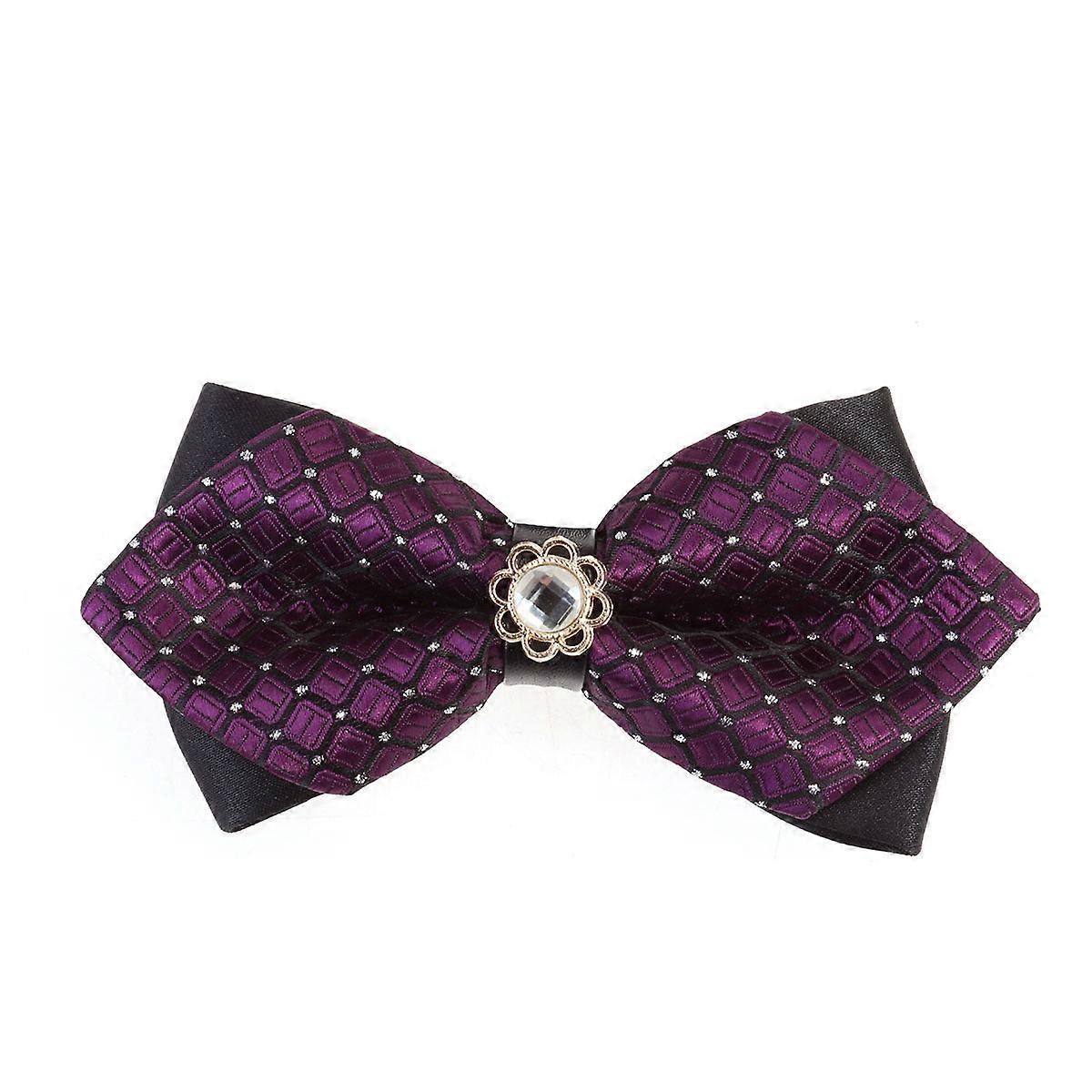 Bowtie Pattern Pre-Tied with Rhinestones for Wearing 1 Piece