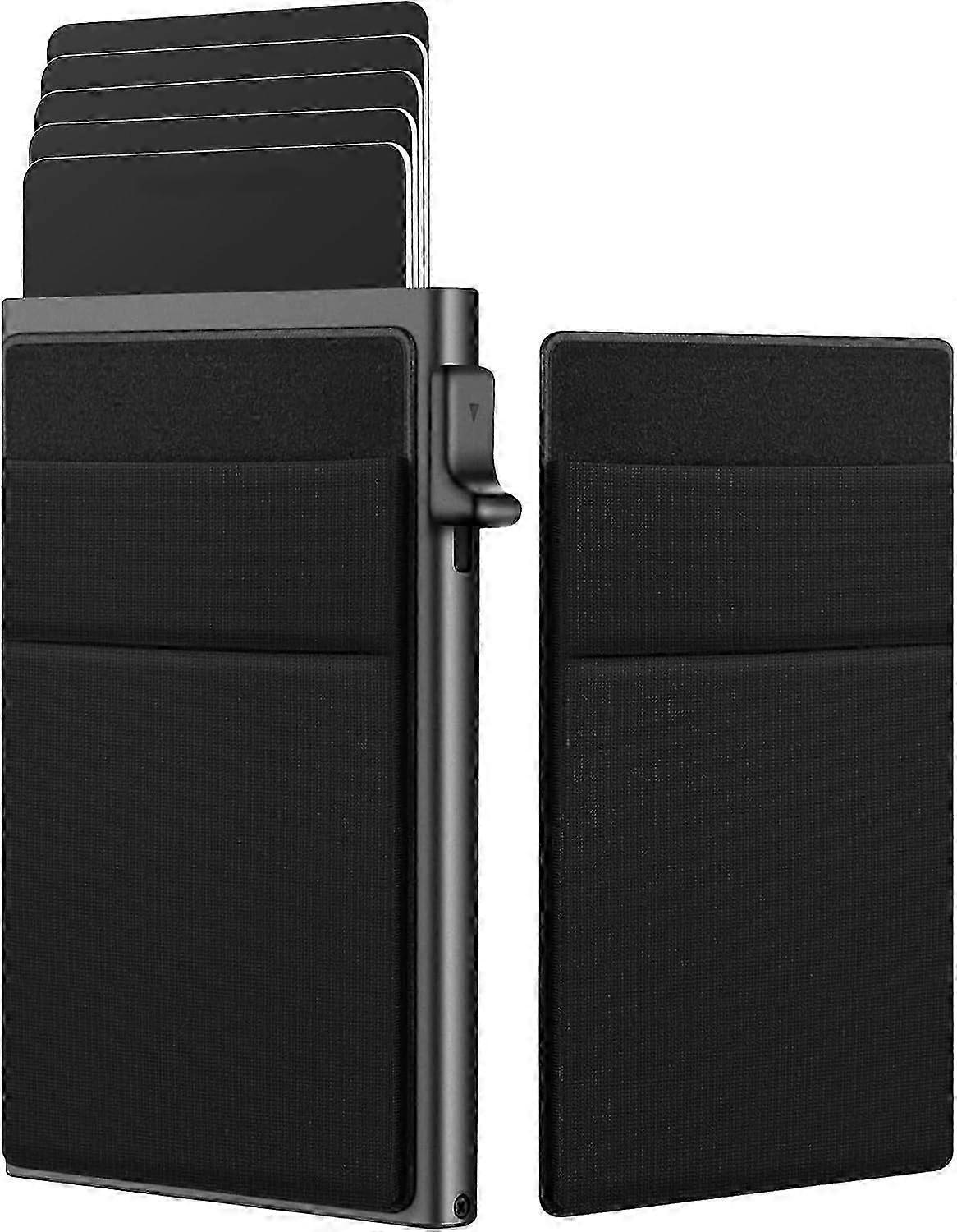 RFID card holder for men with coin section