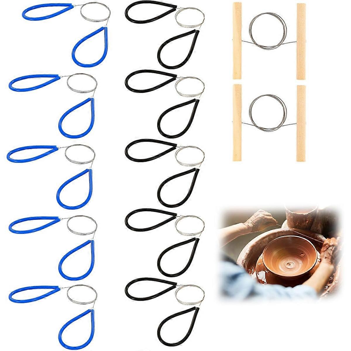 12Pcs Clay Cutters Wire, 19.7 Inches Pottery Tools Cut Off Tools