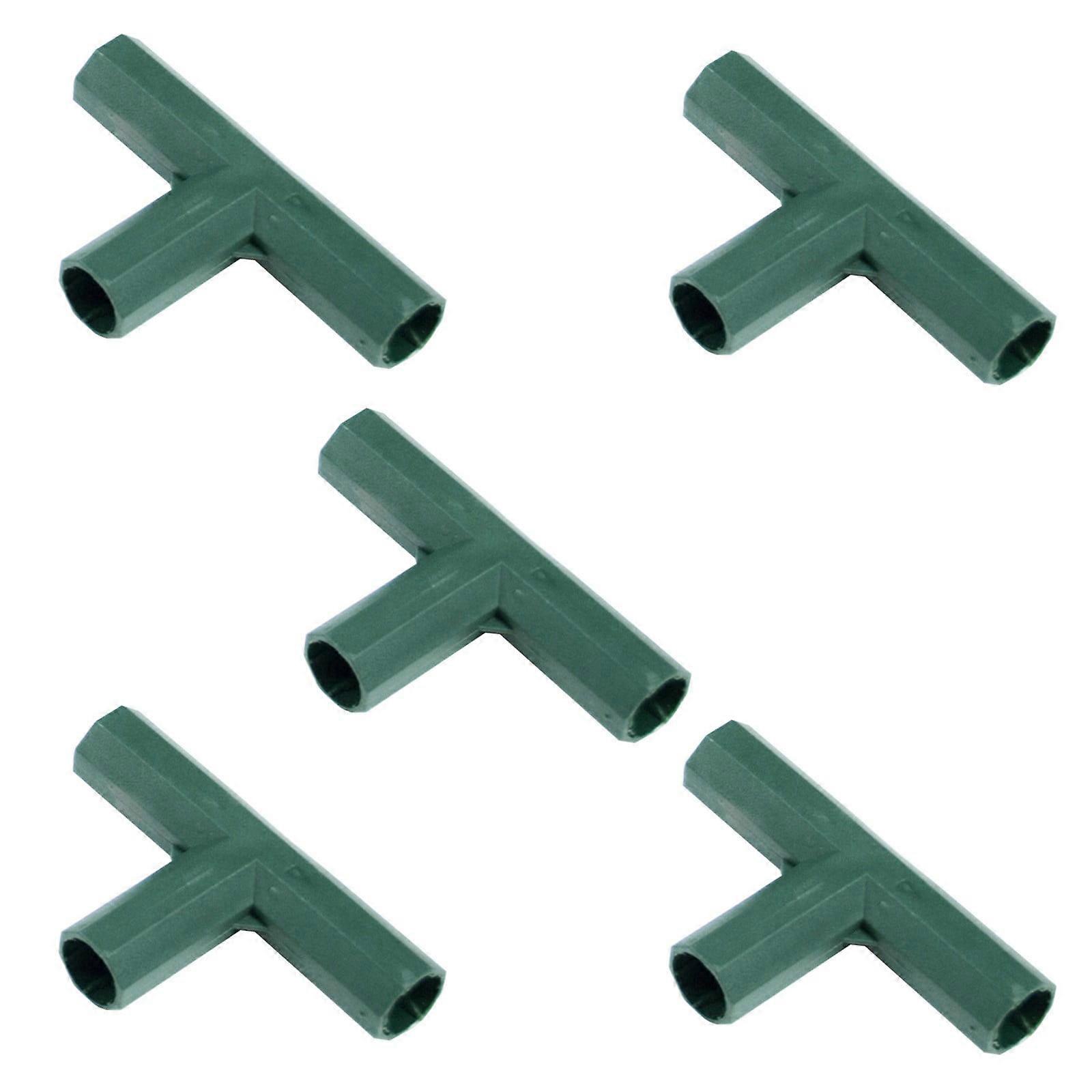 Connectors For Greenhouse 3 Way 4 Way And 5 Way Joints With Sturdy Support Poles & Gardening Accessory Kit 5PC Set
