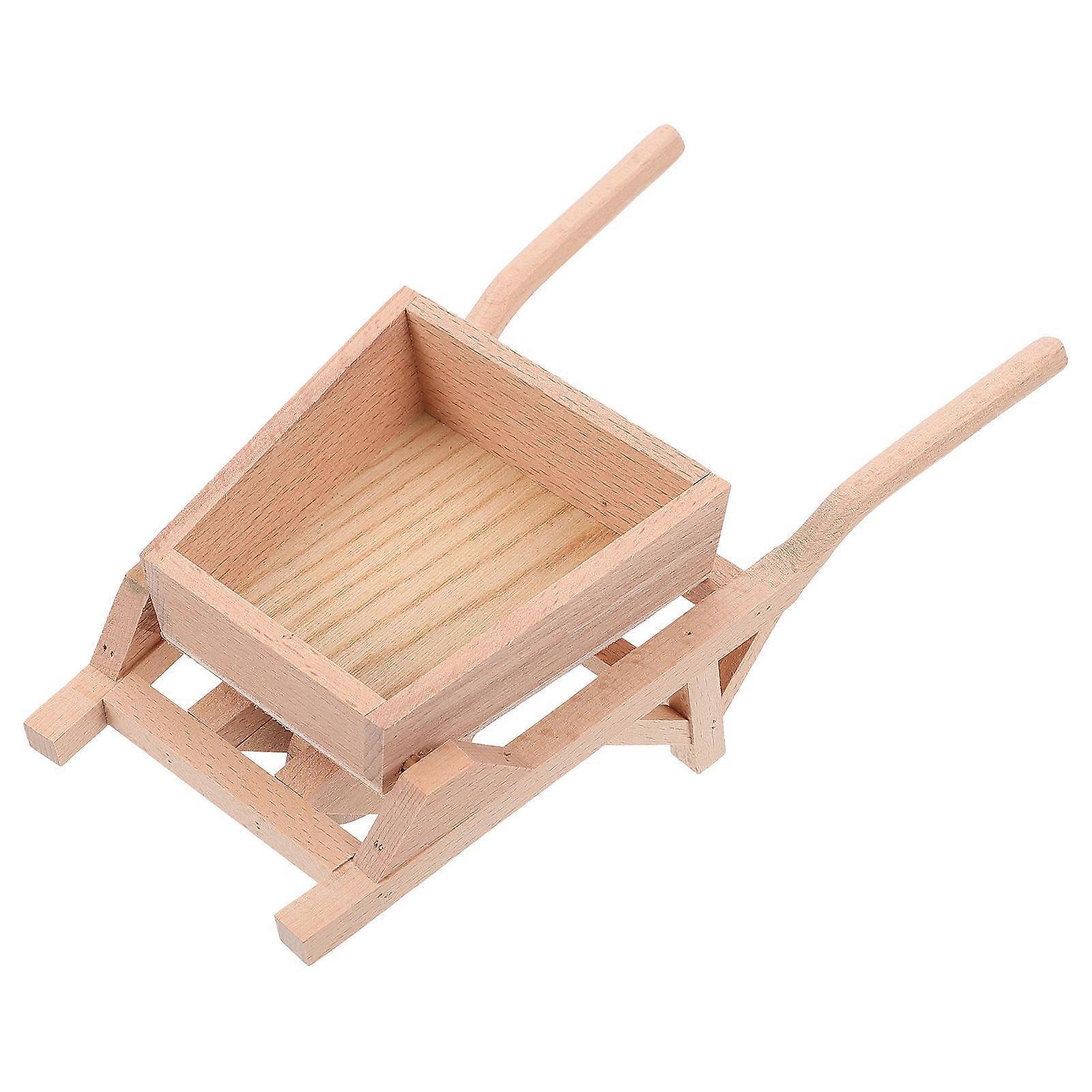 Simulation Wooden Tipper Model for Decor 1Pcs Mini Farm Tool Ornament