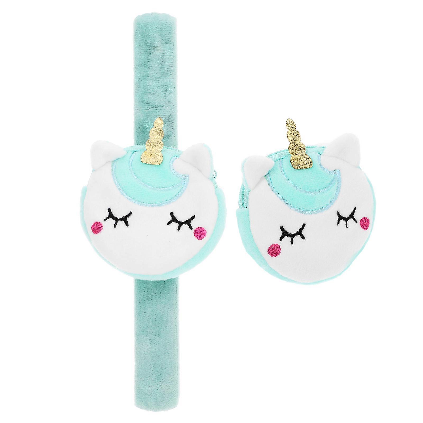 2Pcs Unicorn Slap Bracelet for Sports with Snap Bands for Kids Party Fun