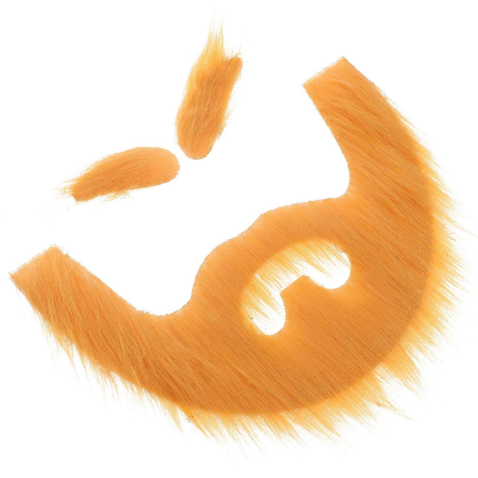 Cosplay Beard 5Sets for Fake Mustache and Eyebrow Performance Props