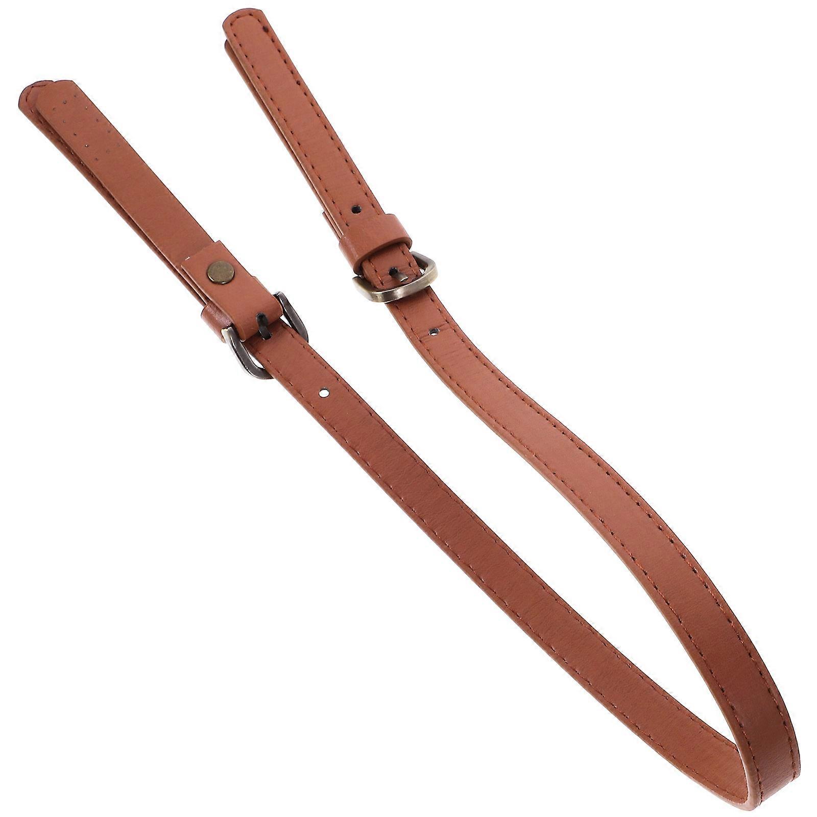 Handbag Strap Brown Synthetic Durable Replacement Strap 3Pcs