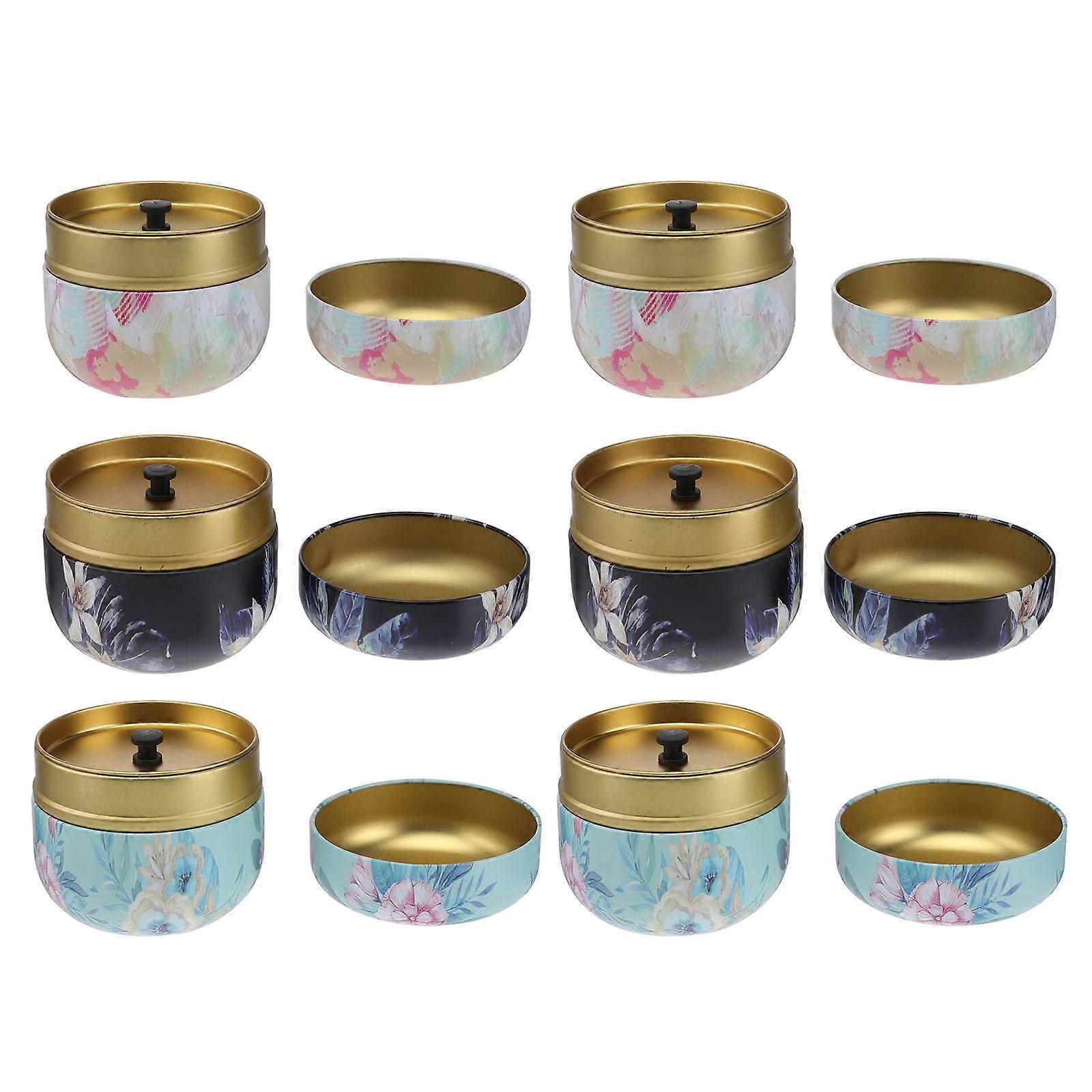 Tea Leaves Containers Small Iron Sealed Can for Storage Use 18Pcs