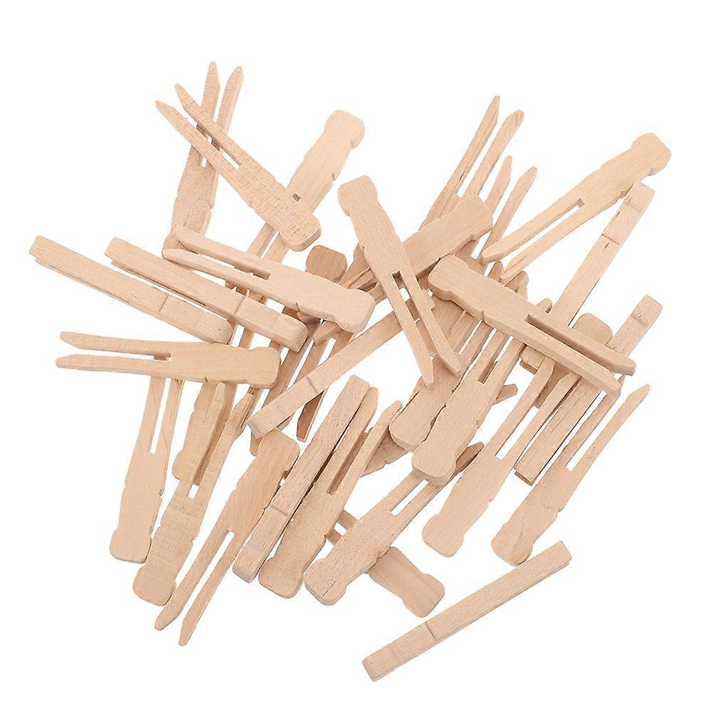 Classic Wooden Clothes Fasteners 400 Pcs Round Design For Photo Display Crafting Projects