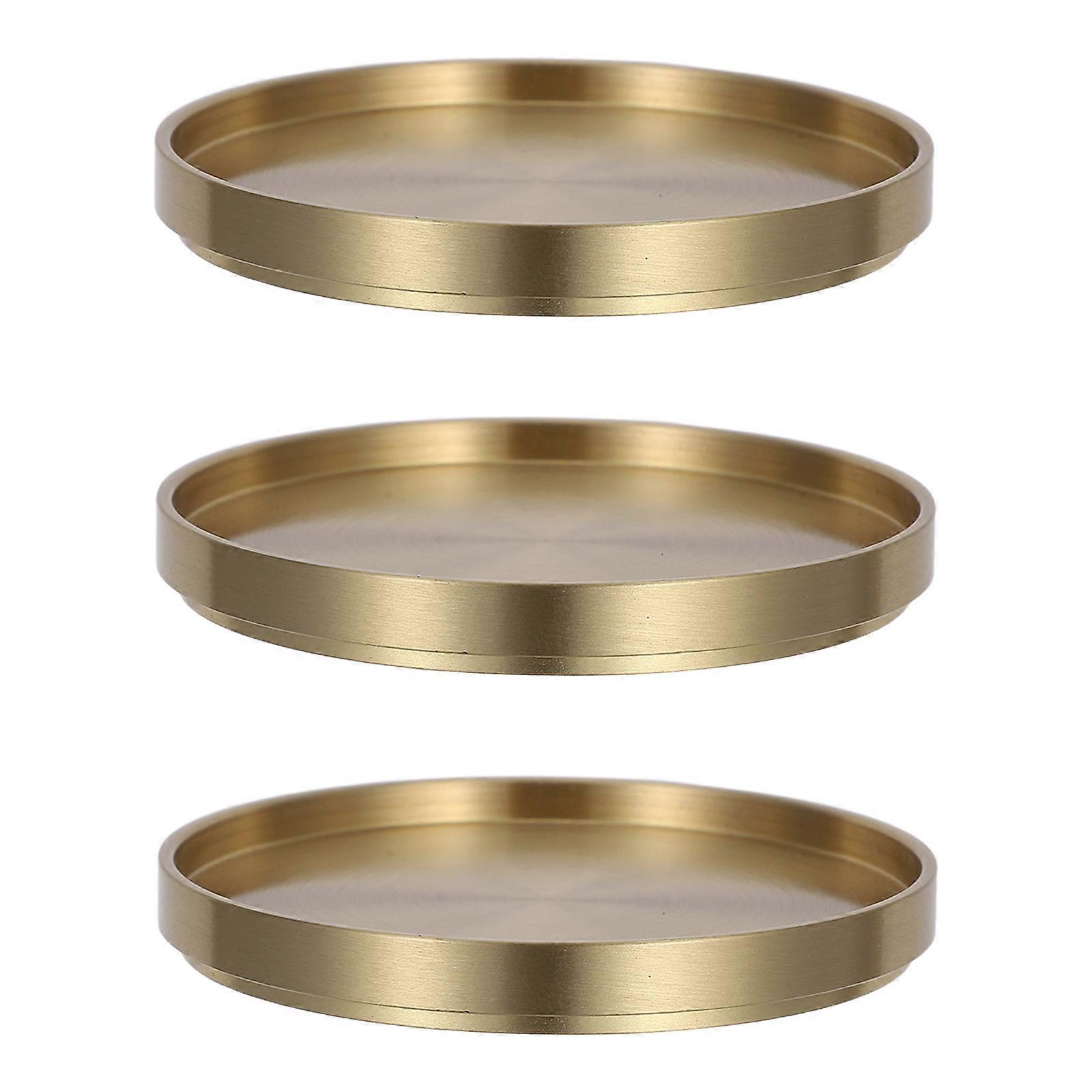 Copper Coaster Brass Home Use for Water Mug 6Pcs Decorative Set