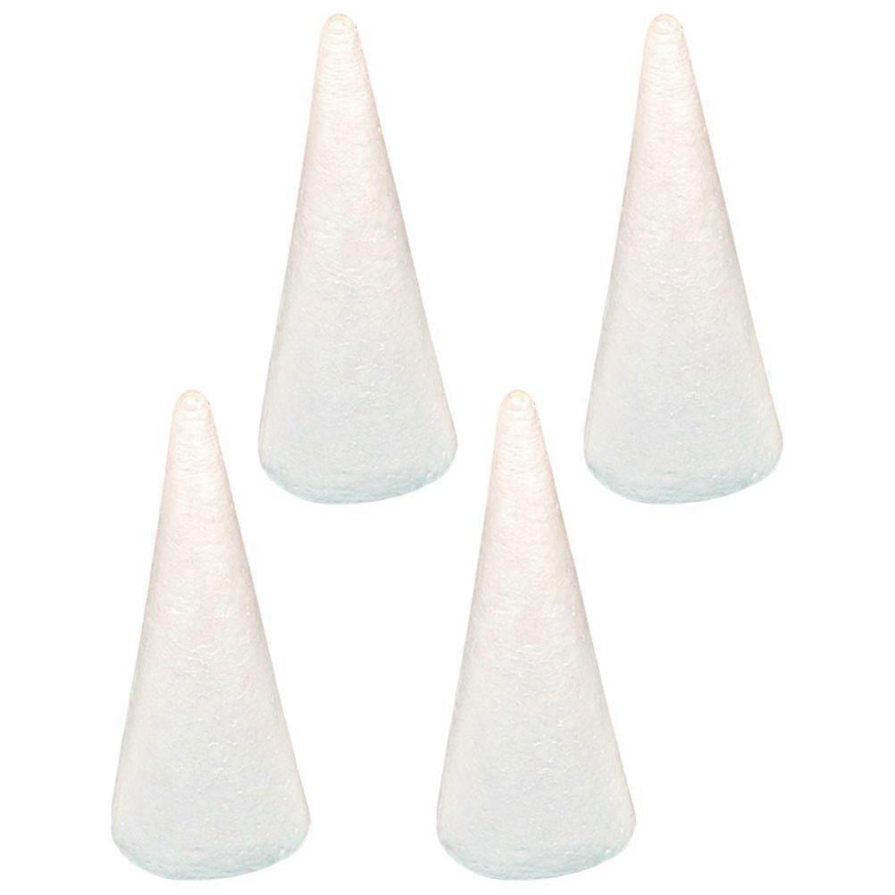 White Foams Cones Cone DIY Craft Material for Early Education 16Pcs