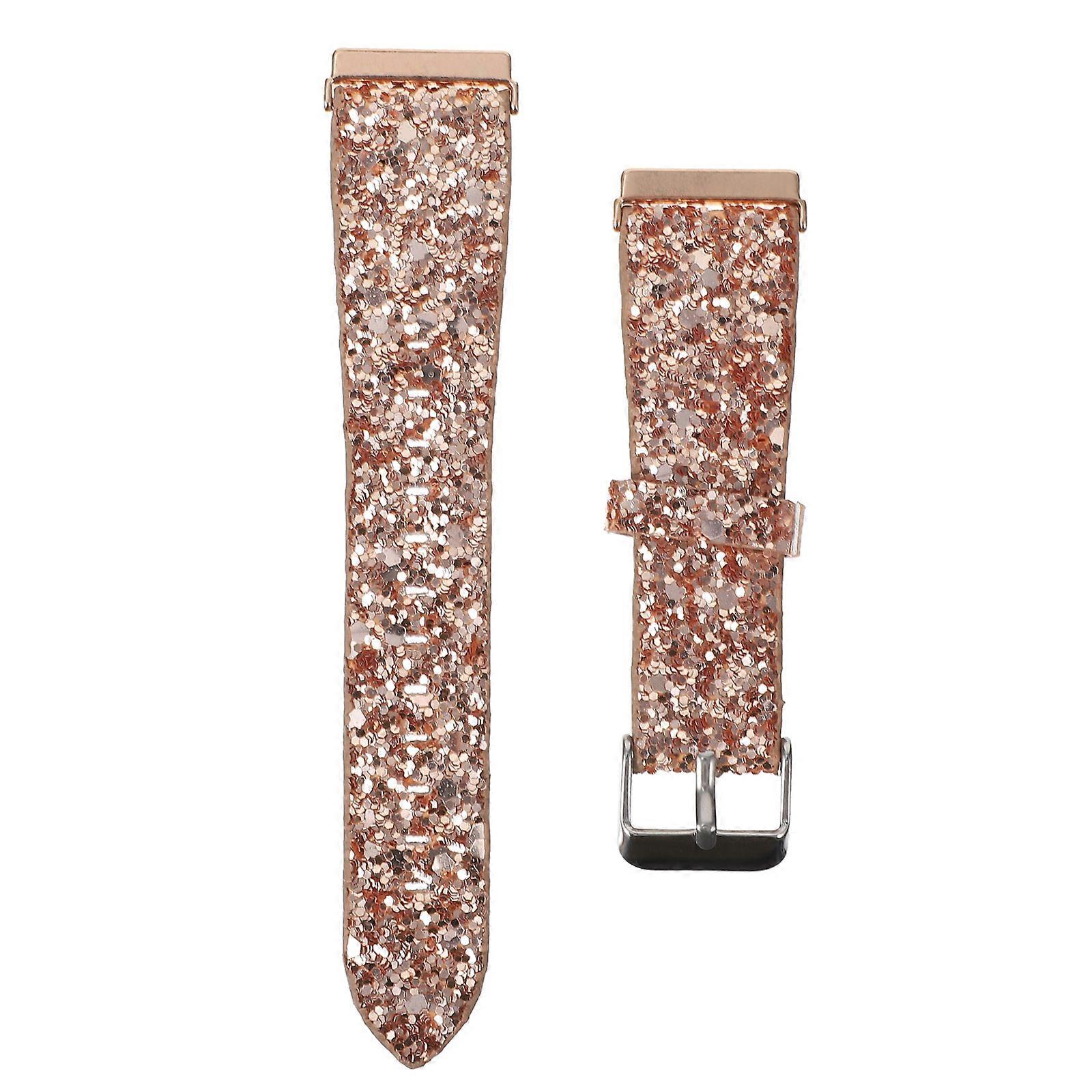 Rose Gold Watch Strap Glitter Style for Replacement 3Pcs