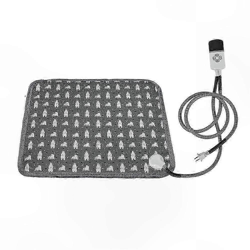 Adjustable Electric Pet Heating Pad with Timer, Waterproof Dog Bed Mat