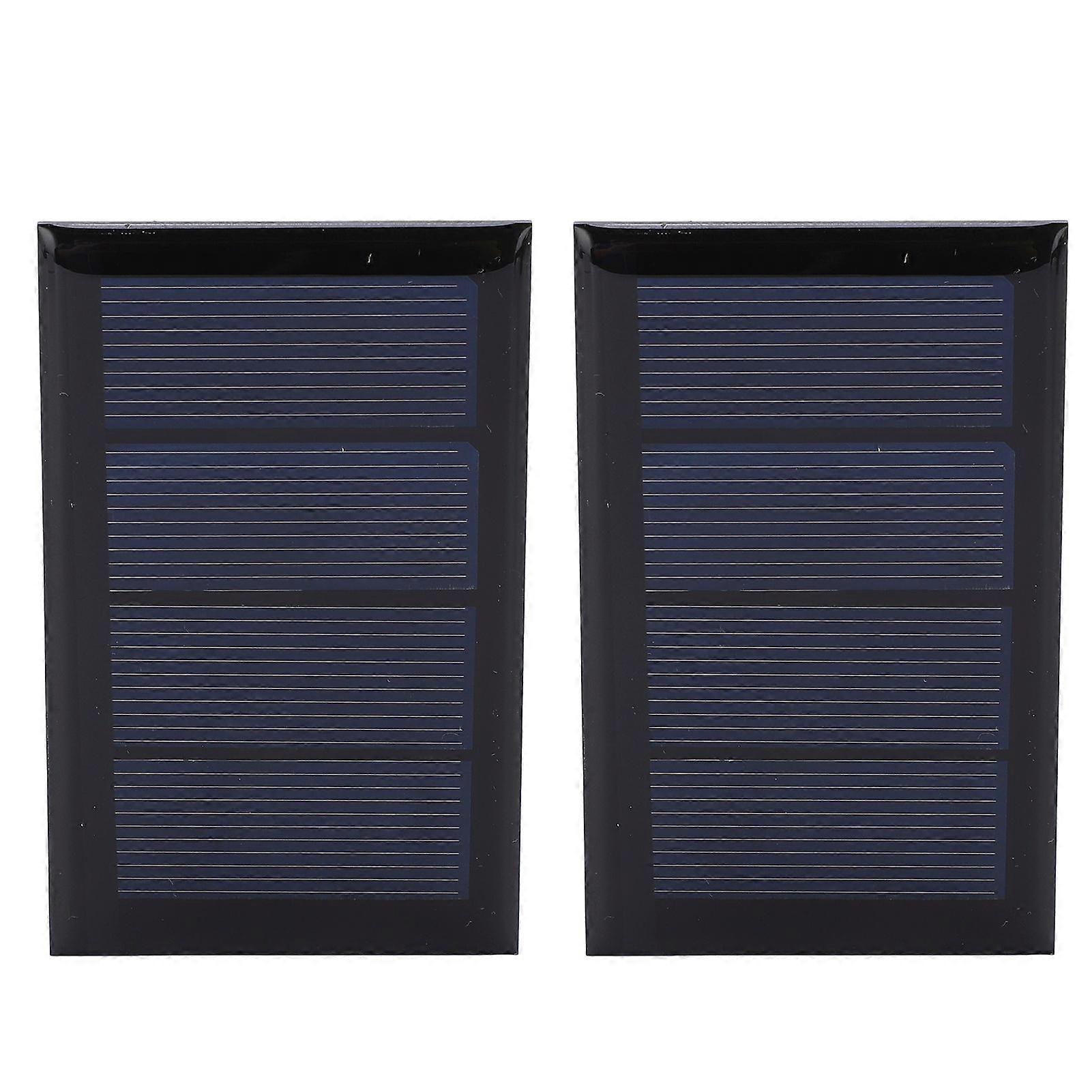2Pcs 2V 210mA Mini Solar Panel Polysilicon Solar Power Board 80x50mm for DIY Project