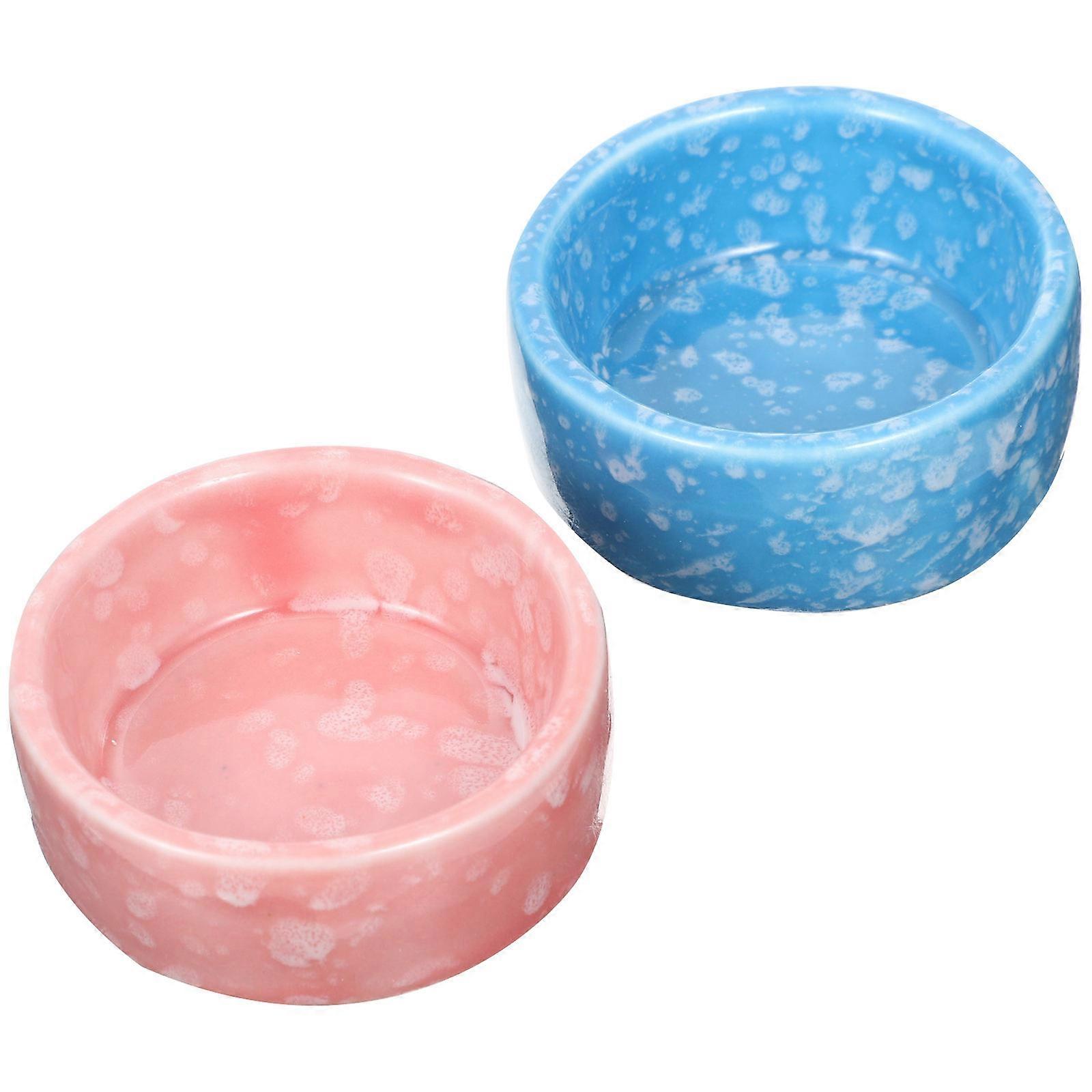 Hamster Feeding Dish Ceramic Bowl for Storage 10Pcs Assorted Color