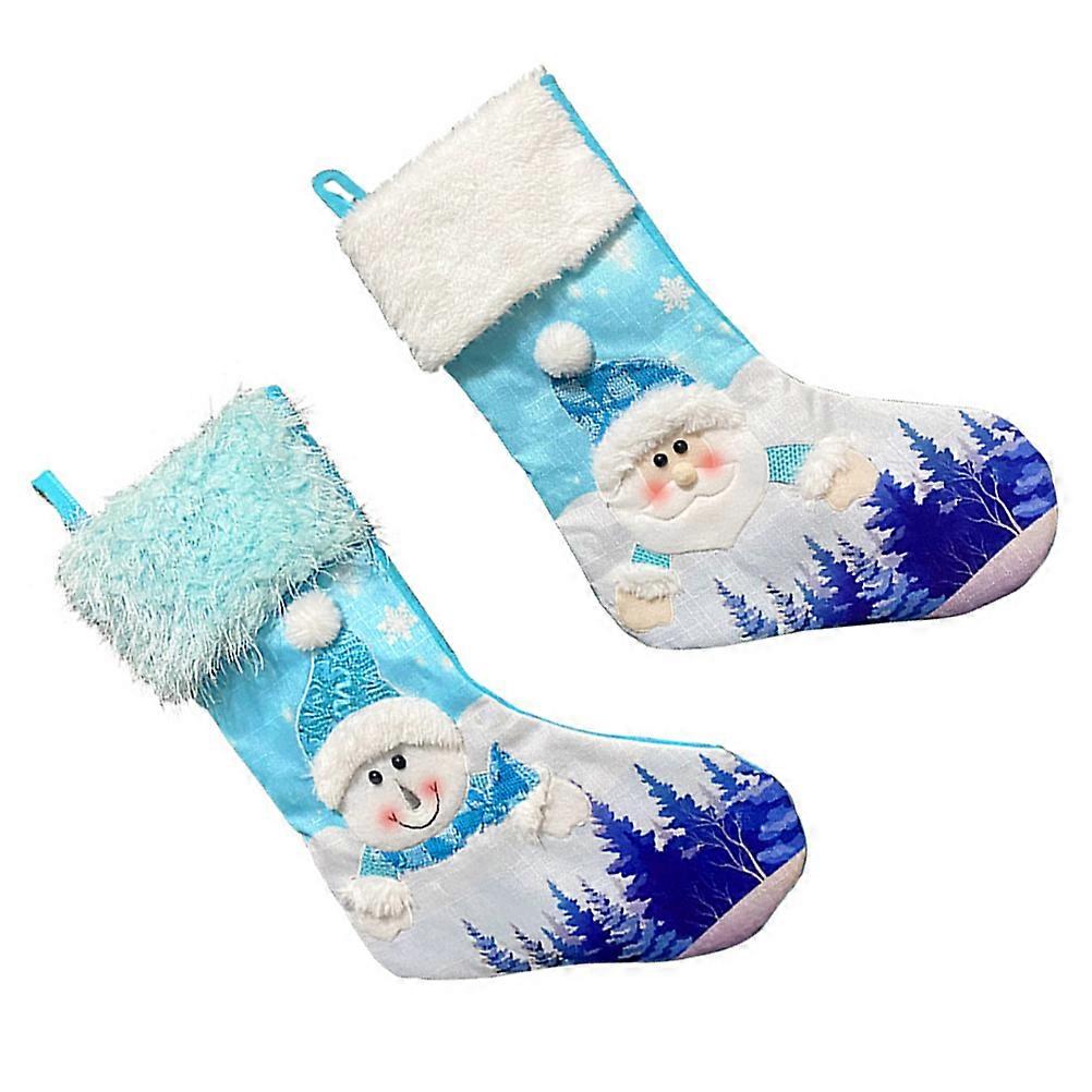 Christmas Tree Stocking Decoration for Hanging with 4Pcs Sock Pendants