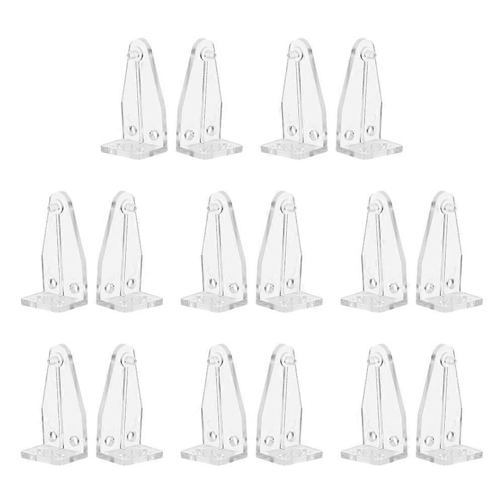 Blind Bottom Rail Bracket Clear Plastic Hold Down Brackets for 32Pairs