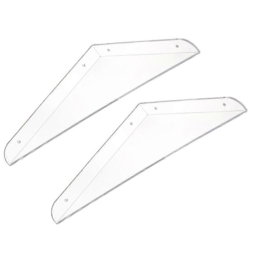 Transparent Acrylic Floating Shelf for Wall Storage Stand 6Pcs Set