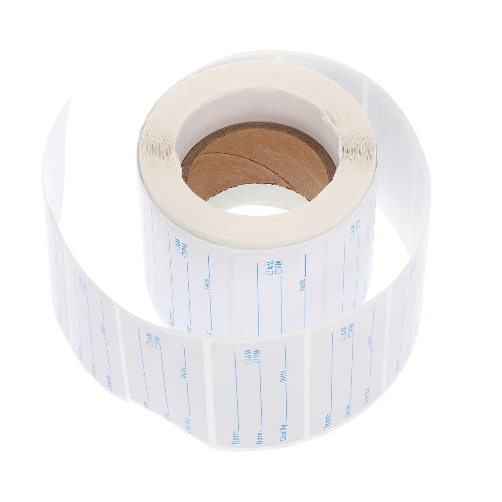 Food Record Date Sticker English Record Date Stickers for Kitchen Use 10 Rolls