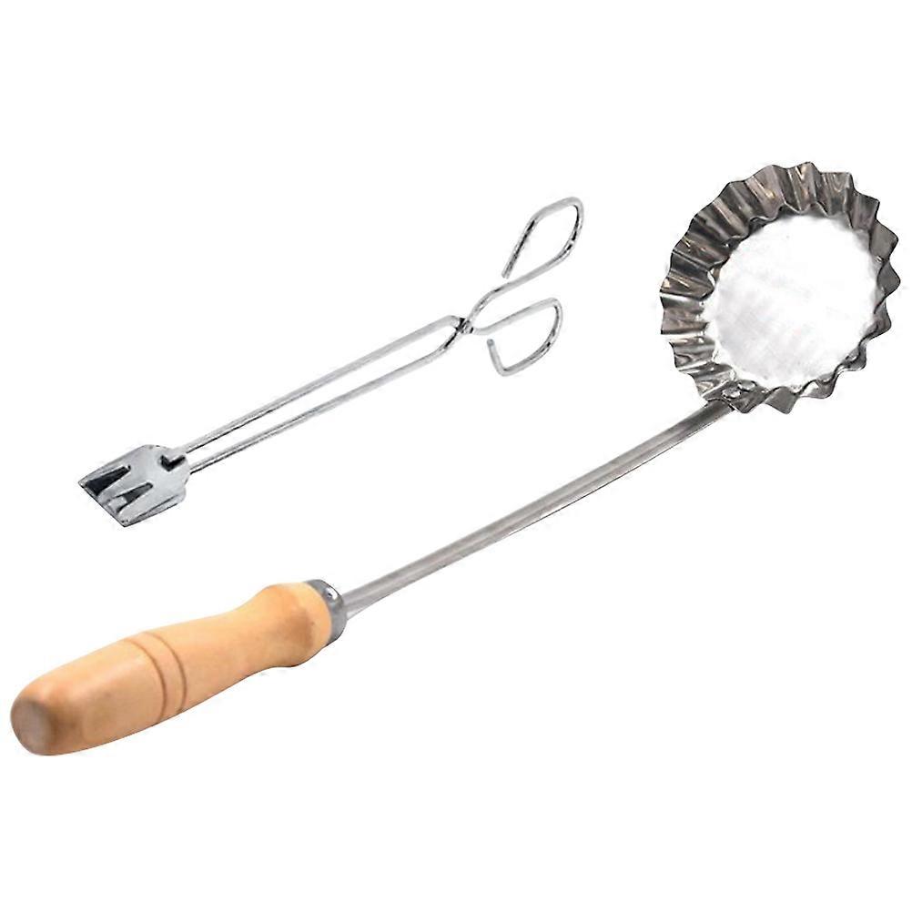 Cooking Tool Frying Pastry Spoon Set Of 2 Practical Kitchen Scoop For Home Users And Professional Cooks Assorted Color