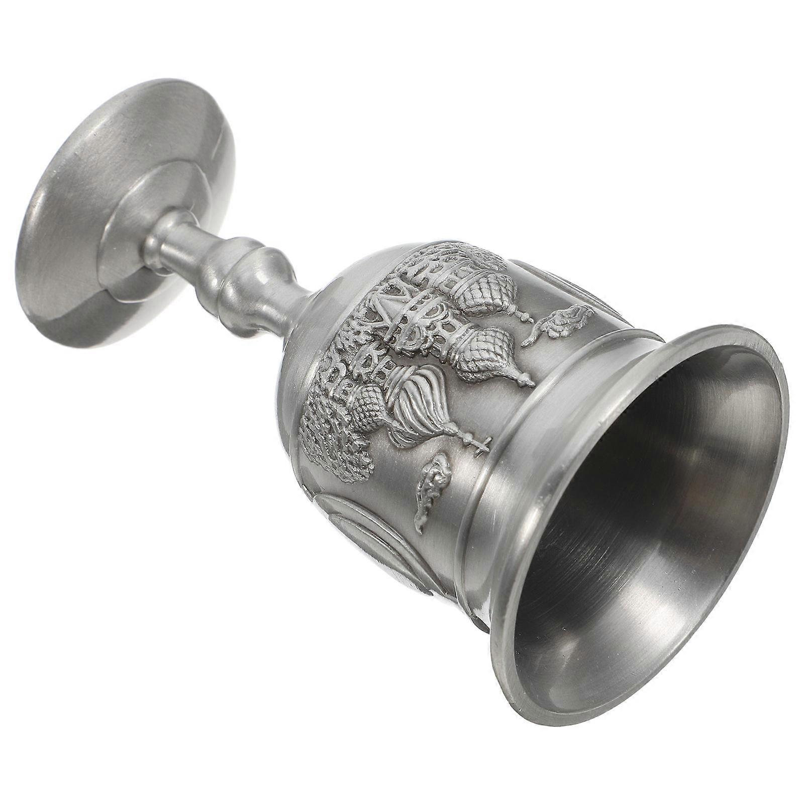 Metal Goblet Cup for Drinking Use with 5Pcs Creative Retro Wedding Decor