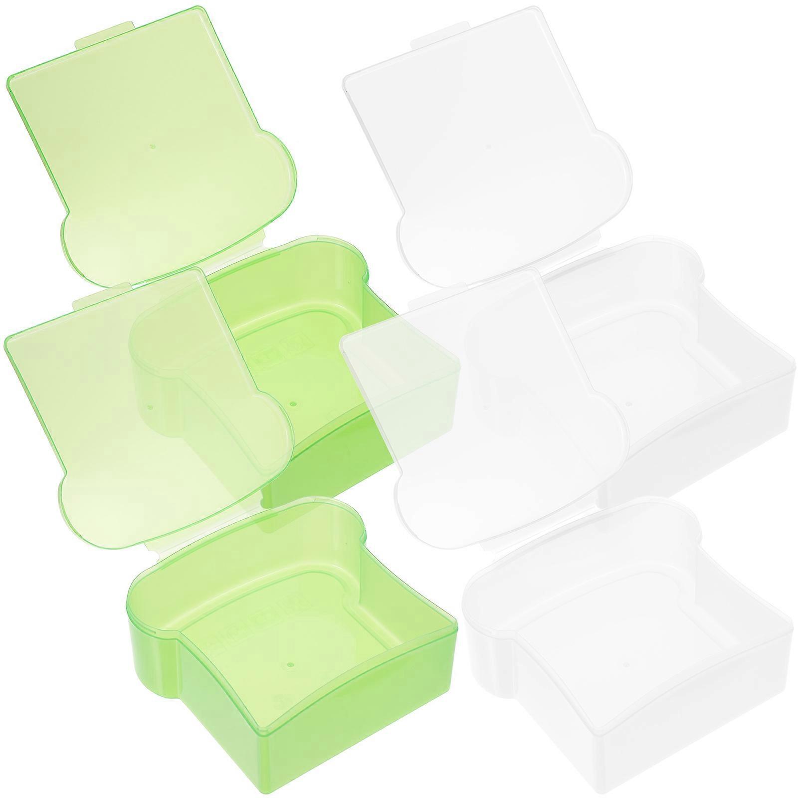 Sandwich Containers Toast Boxes for Storing 4Pcs Leakage-Proof Bread Preservation