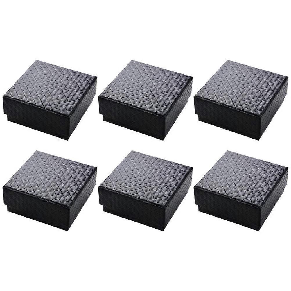 Jewelry Gift Box Empty Small Packaging Boxes for Storage 12Pcs with Sponge Liner