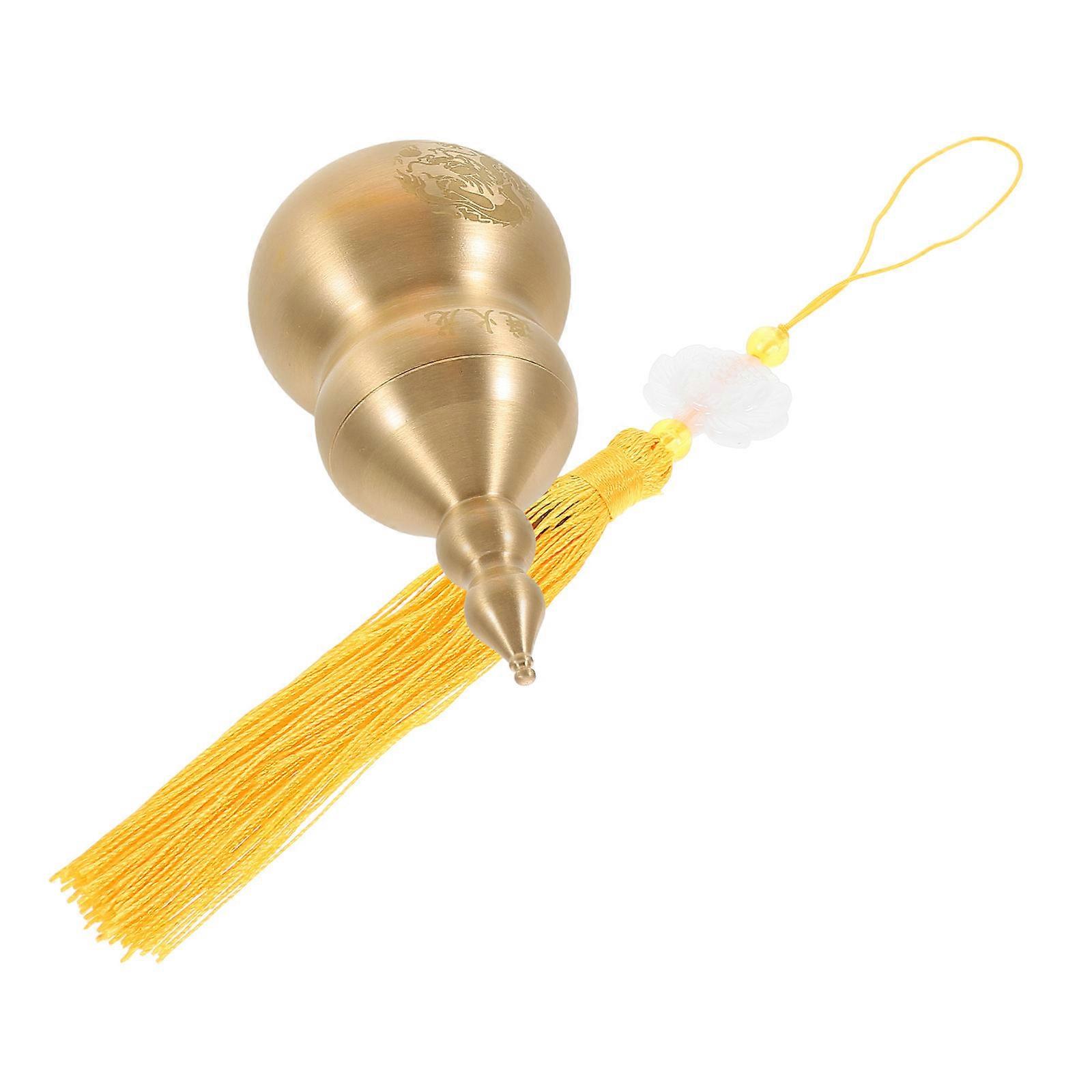 Decorative Brass Gourd Ornament for Office 2Pcs Collection