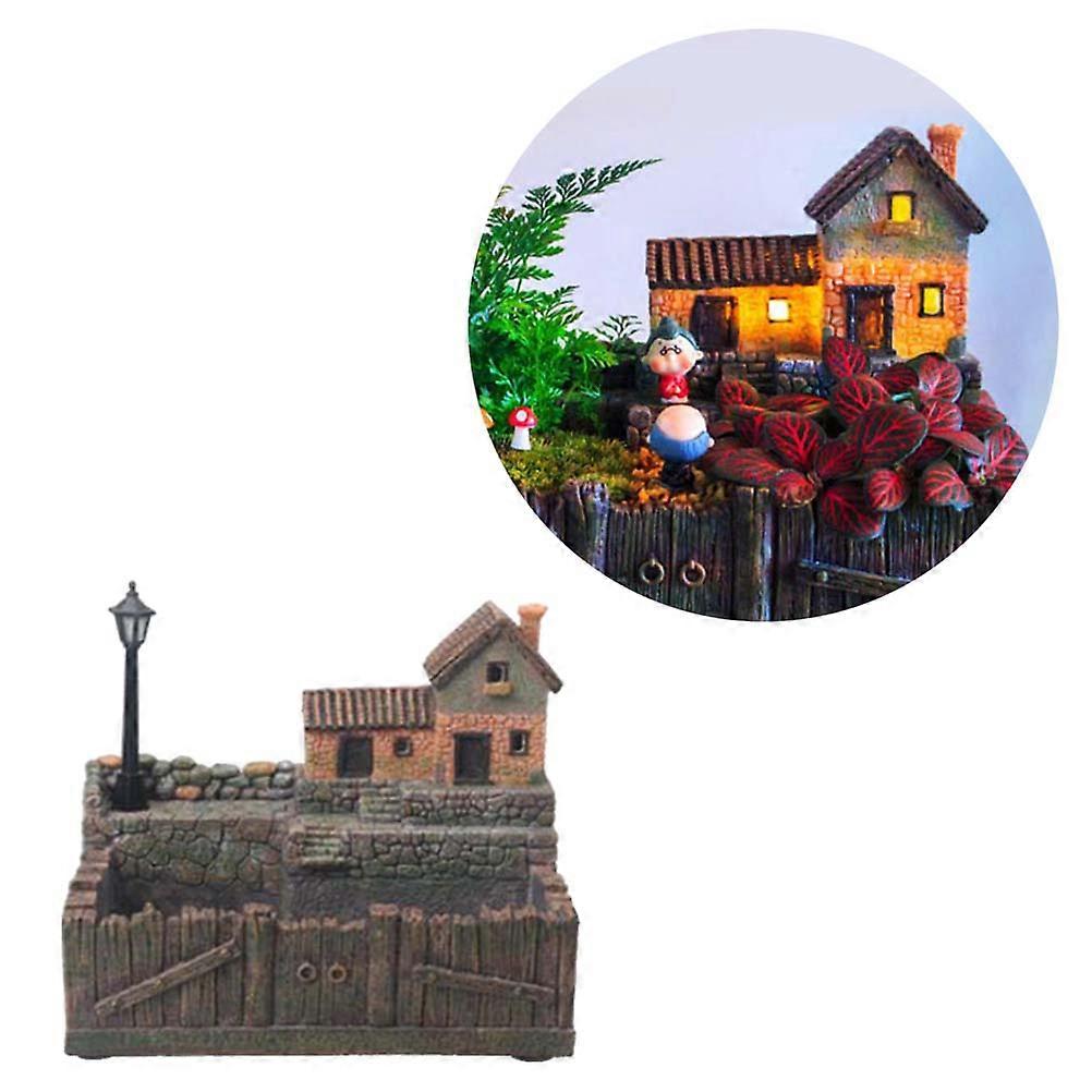 Resin Flower Pot for Micro Landscape Decor with