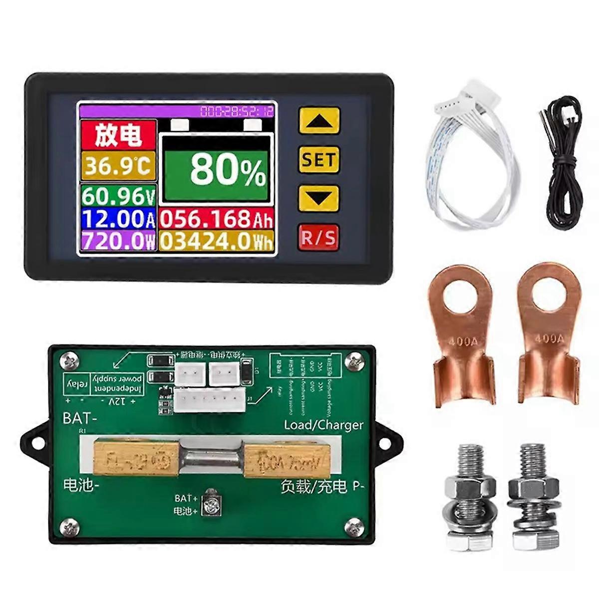 DC7-200V Digital Voltage Current Power Meter Voltmeter 400A