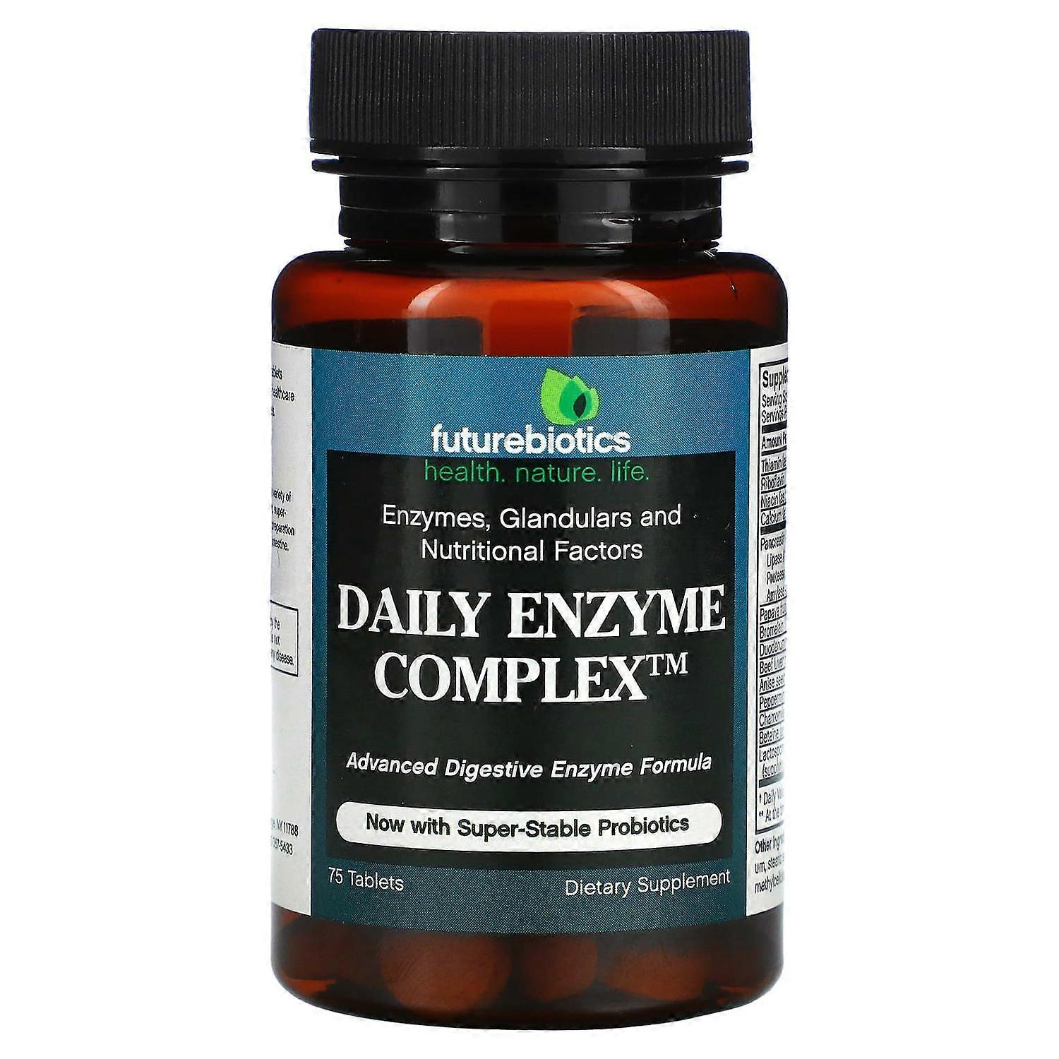 FutureBiotics, Daily Enzyme Complex, 75 Tablets