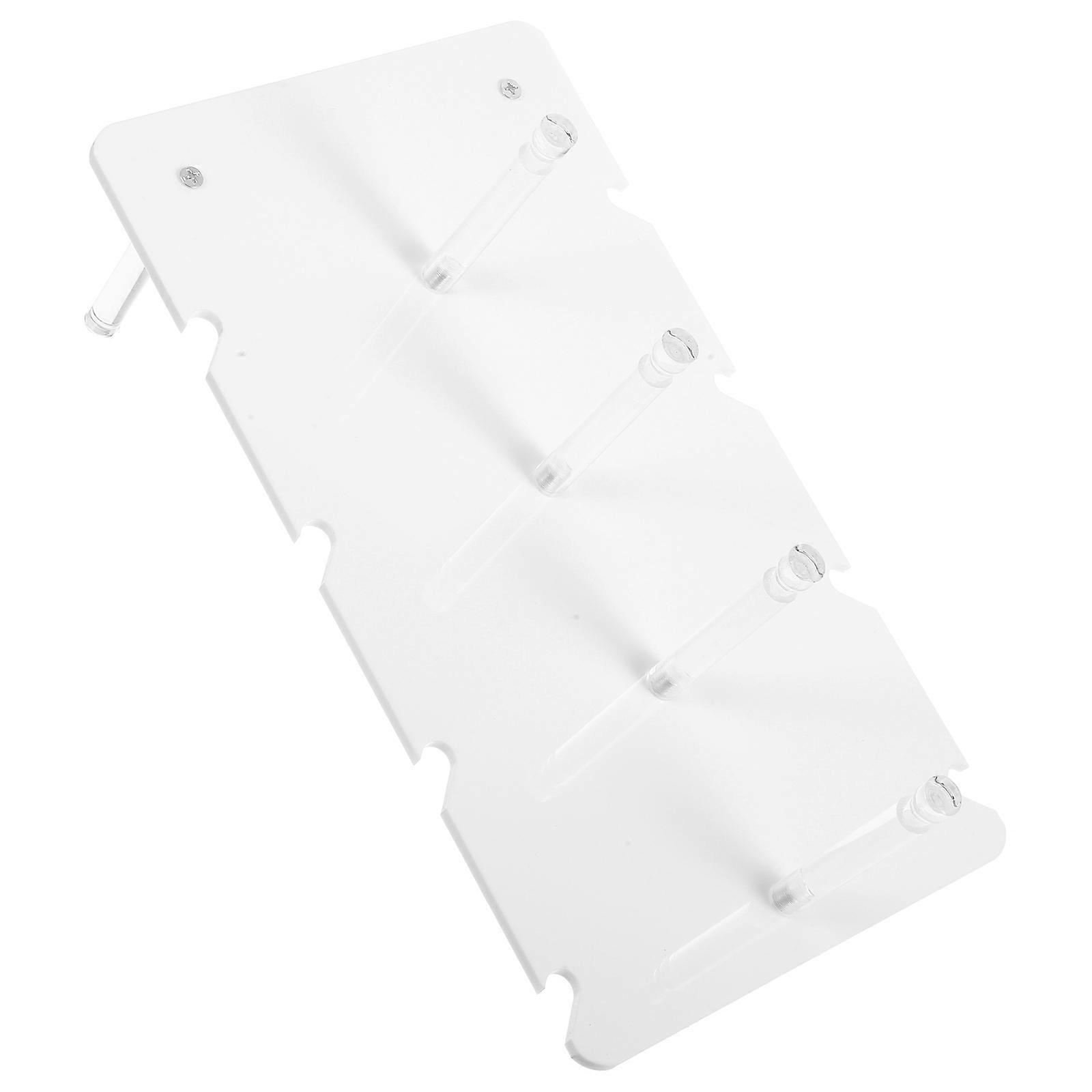 Sunglasses Organizer Stand Eyewear Display for Storage Use 5Pcs White Acrylic