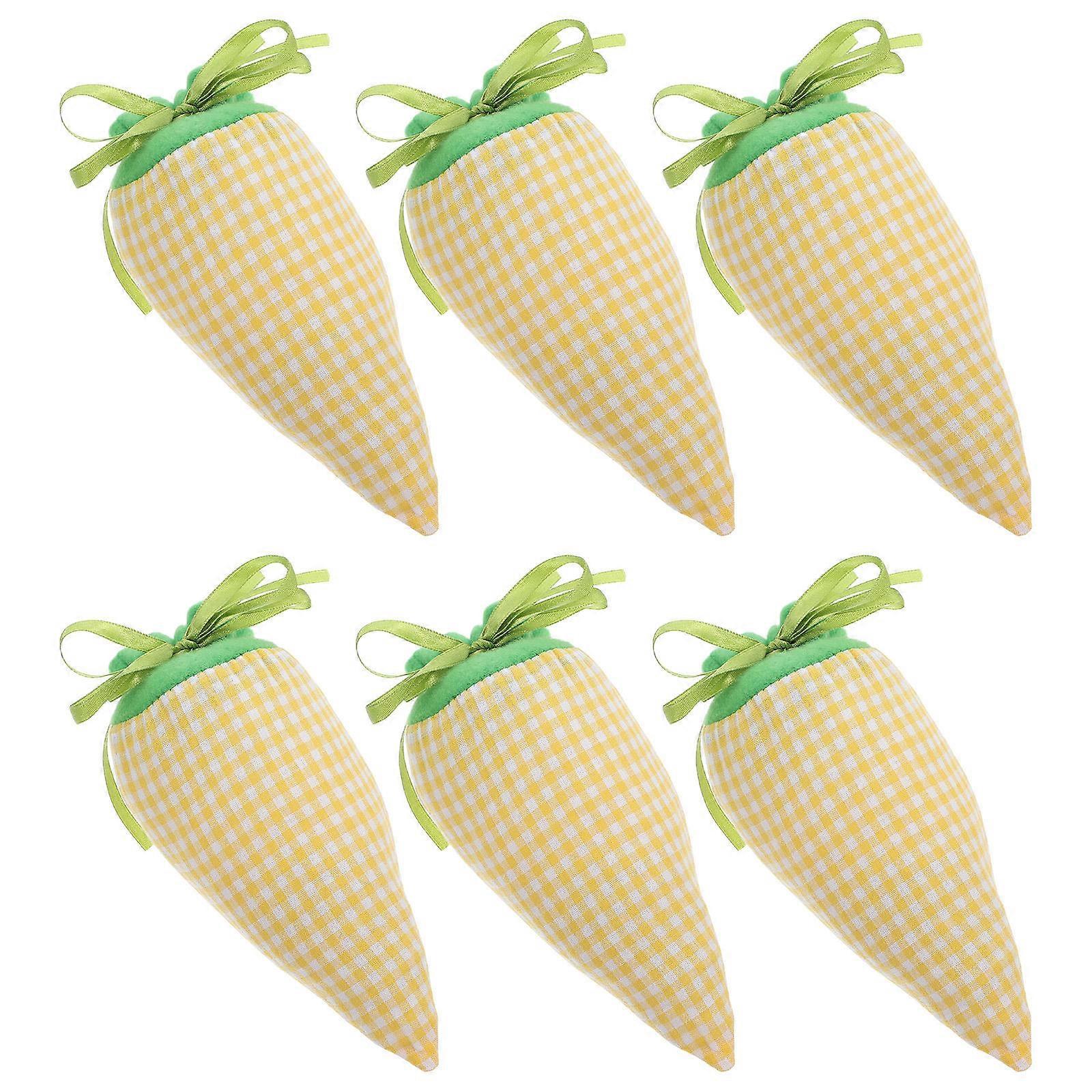 Easter Carrot Candy Bags for Candy 6Pcs Multi Color Drawstring Present Bags