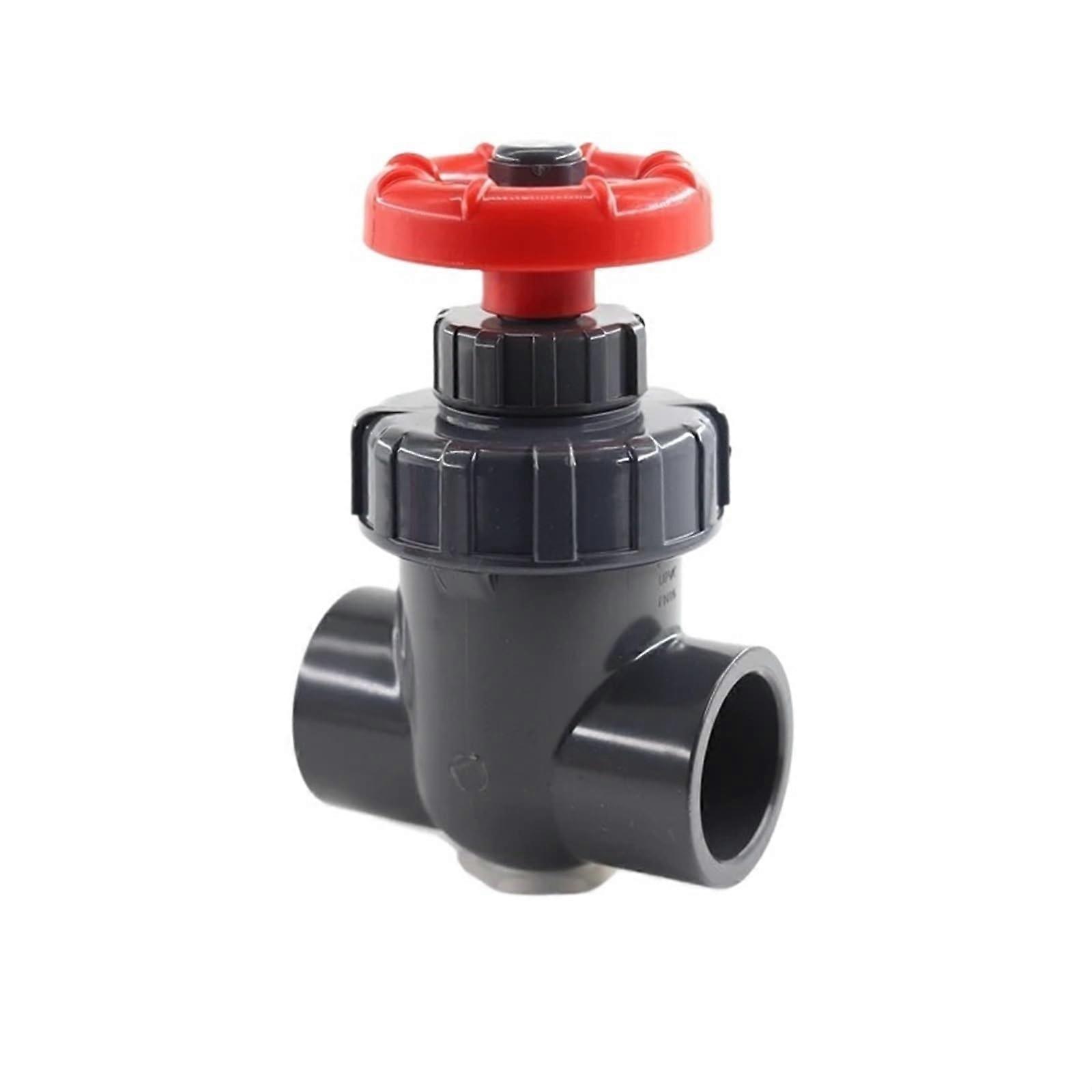Isolation Valve UPVC Plastic Gate Valve, Socket Type, 32mm ID, Grey, 12 Piece Set, Ball Valve, PVC Connector