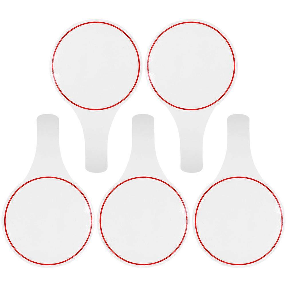 5Pcs Writable Scoreboards Judges Voting Boards White Foam Material