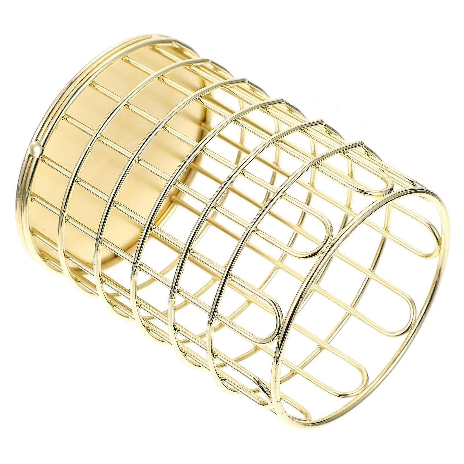 Makeup Brush Holder Desktop Organizer for Storage 4Pcs Golden Storage Box