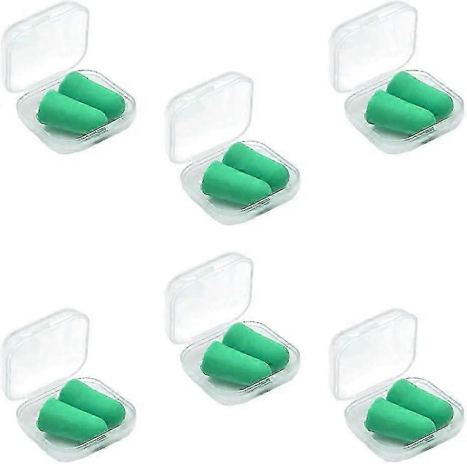 6 Pairs Earplugs, Earplugs For Sleeping, Soft Foam Earplugs, Noise Canceling Earplugs, For Sleeping, Studying, Working, Traveling, Construction 25-26