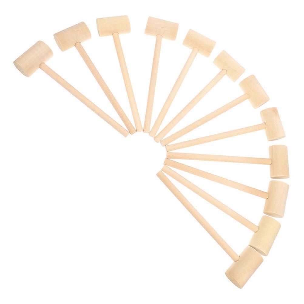 Mini Wooden Chocolate Mallet for Chocolate Cracking 48Pcs Party Game Tools