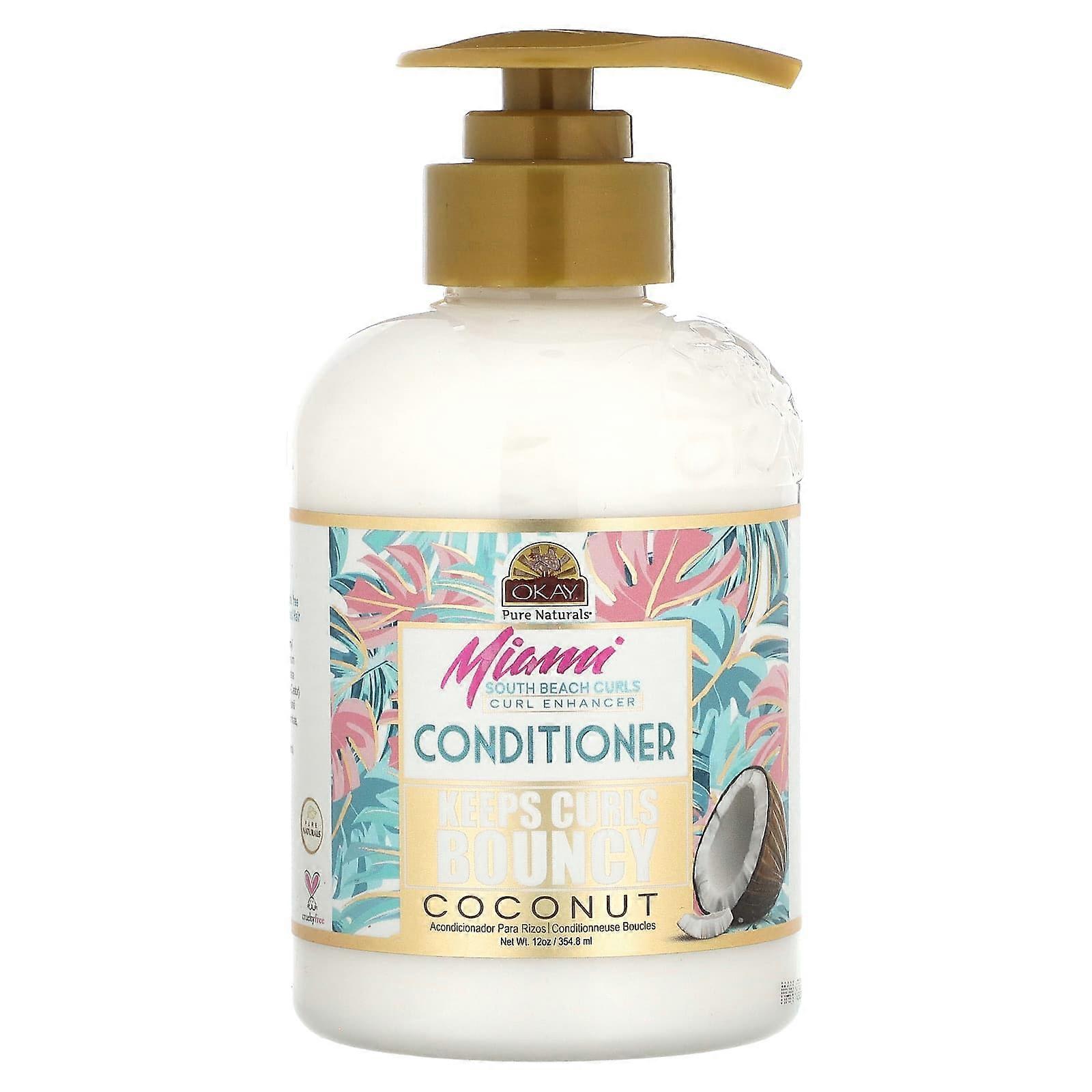 Miami South Beach Curls, Coconut Curl Enhancer Conditioner, 12 oz (354.8 ml)
