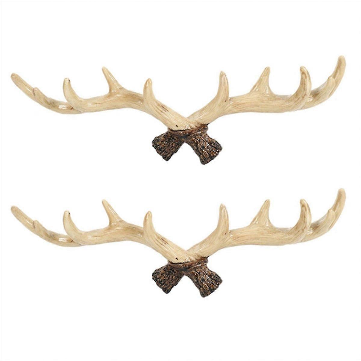 Vintage Deer Antlers Wall Hooks, A