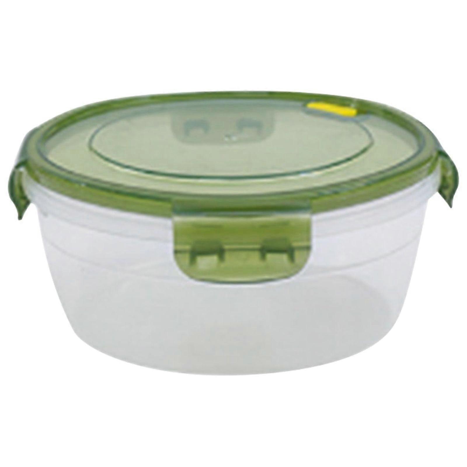 Plastic Freezer Storage Containers with Lids, Food Grade & Thickened Sealed, Round Kitchen Storage Box (4.9x2.6in), Clear – Compatible with